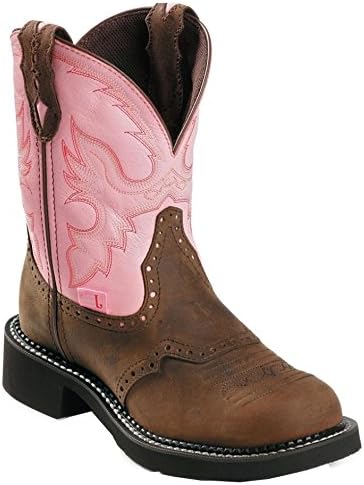Justin Women's Gypsy Work Boot Round Steel Toe Bay Apache 10.5 M US