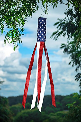 51groups Embroidered Stars American Flag Wind Socks 60