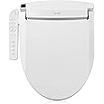 Brondell LT89 Electric Bidet Toilet Seat, Fits Elongated Toilets, White – Side Arm Control, Warm Water Wash, Strong Wash Mode, Stainless-Steel Nozzle, Nightlight and Easy Installation