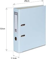 Office Centre Light Blue A4 75mm Lever Arch Files 10 Pack 2mm Card view 2