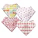Baby Bandana Bibs for Drooling & Teething - 4 Pack Gifts for Girls - by Marque