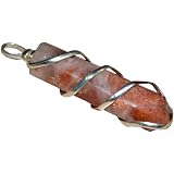 Spiritual Elementz Selenite Gemstone Pendant - Chakra Healing Crystal Point Necklace - View #12