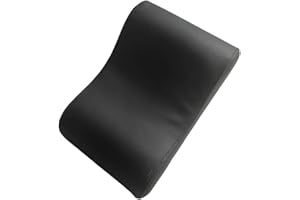 Fenteer Pilates Reformer Head Neck Support Pillow,Headrest Cushion Breathable PU Leather Sponge for Exercise Beginners Body S