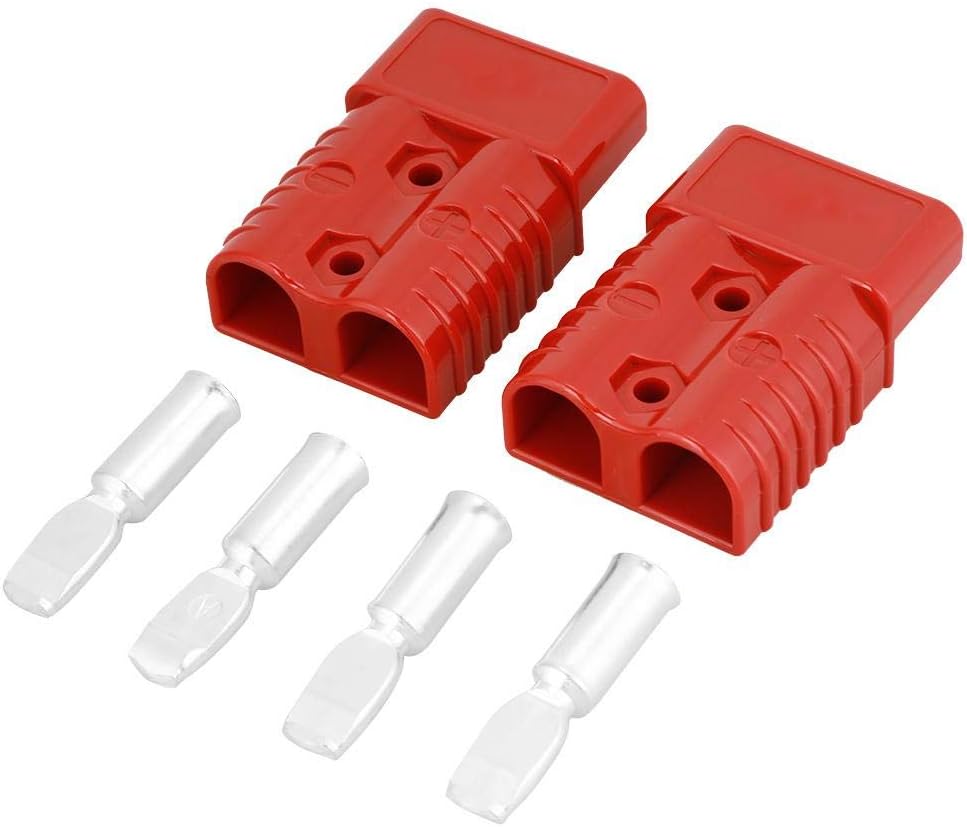 Connecteurs Rapides 45A 600V - 10 Paires, Rouge Et Noir, Pour Véhicules électriques, Chariots élévateurs, Etc.