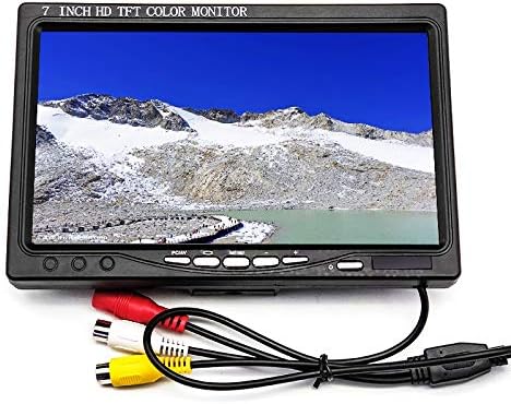 CCTV monitor JOHNWILL 7 inch portable monitor AV VGA HDMI computer car video monitor small TV,DVD connection,Home security monitoring