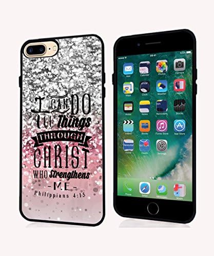 iPhone 7 Plus Case Bible Verses,Christian Quotes Philippians 4:13 Hard Protective Case Cover for iPhone 7 Plus (5.5 Inch)