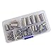Furniture Insert Nut Connector Hex Socket Drive Head Nutsert Metric Threaded for Wood Furniture Screw Bolt Standard Fastener Hardware Assortment Kit Tool Set M4 M5 M6 M8 M10 Zinc Plated Alloy 50Pcs