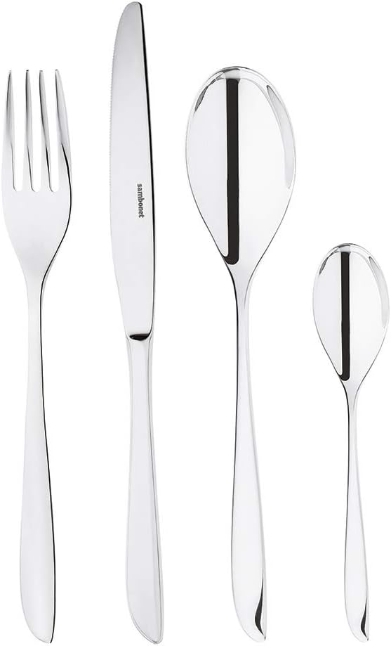 set di posate in acciaio inox per 1