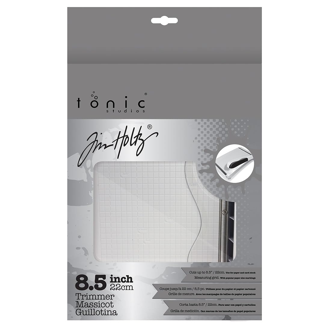 Photo 1 of Tonic Studios Paper Cutter Tool - Guillotine Paper Trimmer for Scrapbooking, Vinyl, and Craft Paper - 8.5 Inch Cutting Length with Ruler and Grid Lines