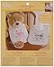 Bucilla Stamped Cross Stitch Bib Pair Kit, 9 by 14-Inch, 45569 On The Farm (Set of 2)
