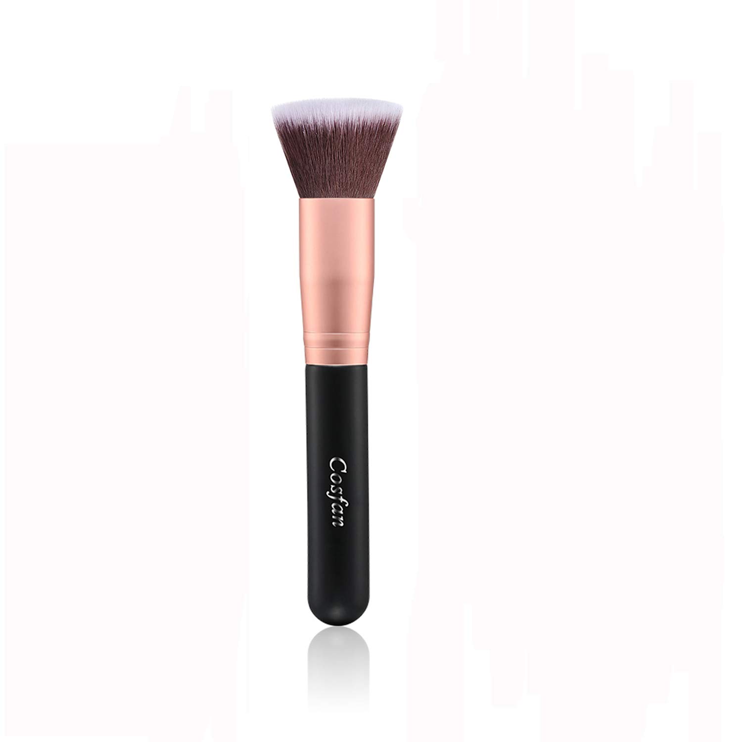 Professional Kabuki Foundation Brush for Face Makeup - Perfect for Blending Liquid, Cream or Powder Cosmetic Flawless - Polishing, Dotted, Concealer