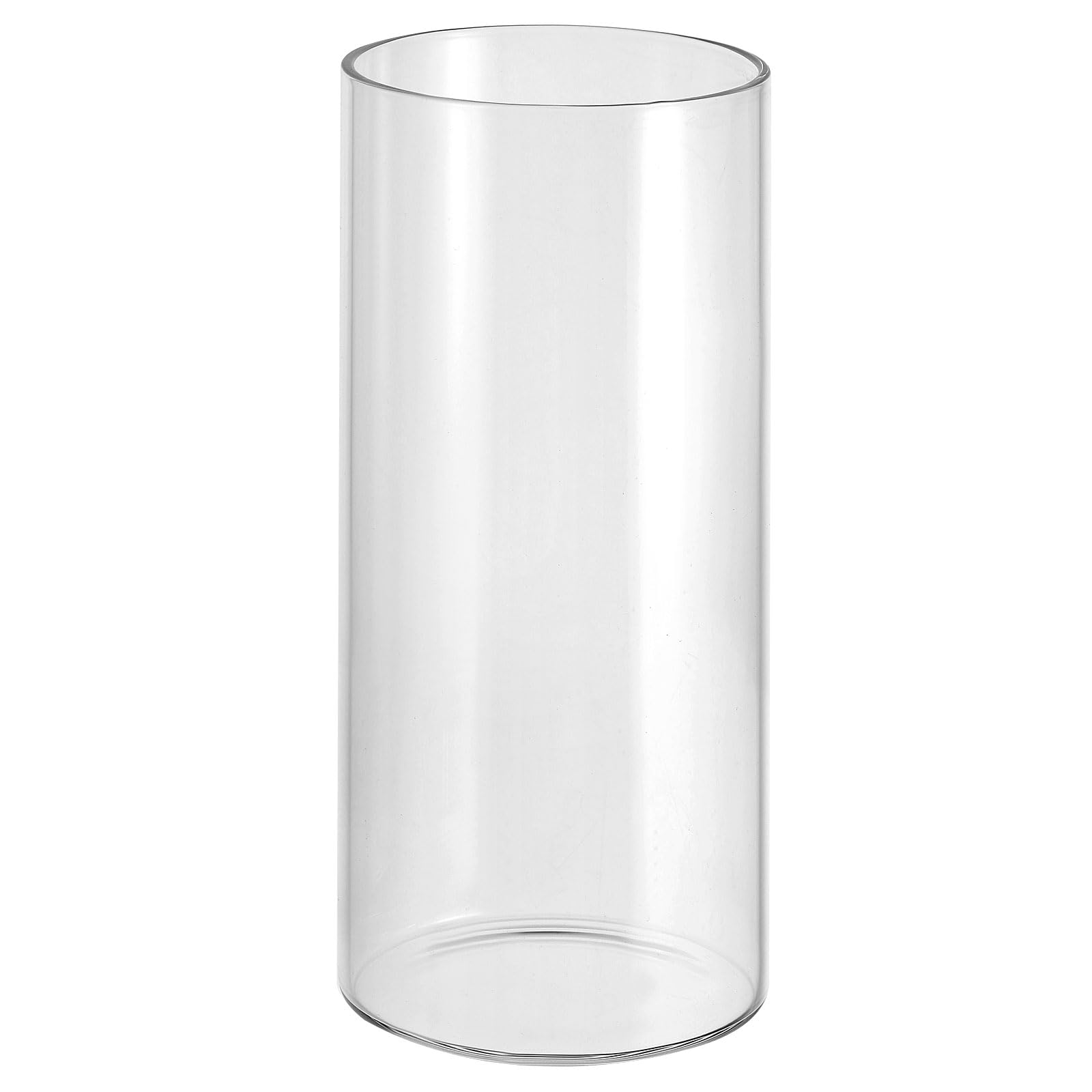 PATIKIL Clear Glass Cylinder Vase, 5.9" Tall and 2.6" Dia, 400ml, Tabletop Flowers Vase, Floating Candle Holder, Wedding Centerpieces
