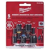 Milwaukee 49-66-4563 5 Piece Insert Nut Drive Set