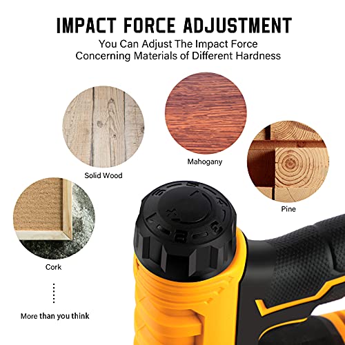 WORKSITE Cordless Brad Nailer/Stapler Kit, 18 Gauge 2 in 1 Cordless