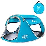 Pop Up Tent -Automatic and Instant Setup-Water Resistent and Anti-UV for 3-4 Person for Hiking and Camping