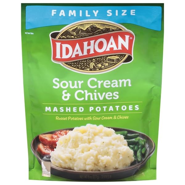 IDAHOAN, MASHED POTATOES SOUR CREAM & CHIVES FAMILY...