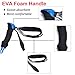 Yahill® Folding Trekking Pole Collapsible Stick Ultralight Adjustable, Alpenstocks with EVA Foam Handle, for Travel Hiking Camping Climbing Backpacking Walking ((Standard- Blue) -1 pc)