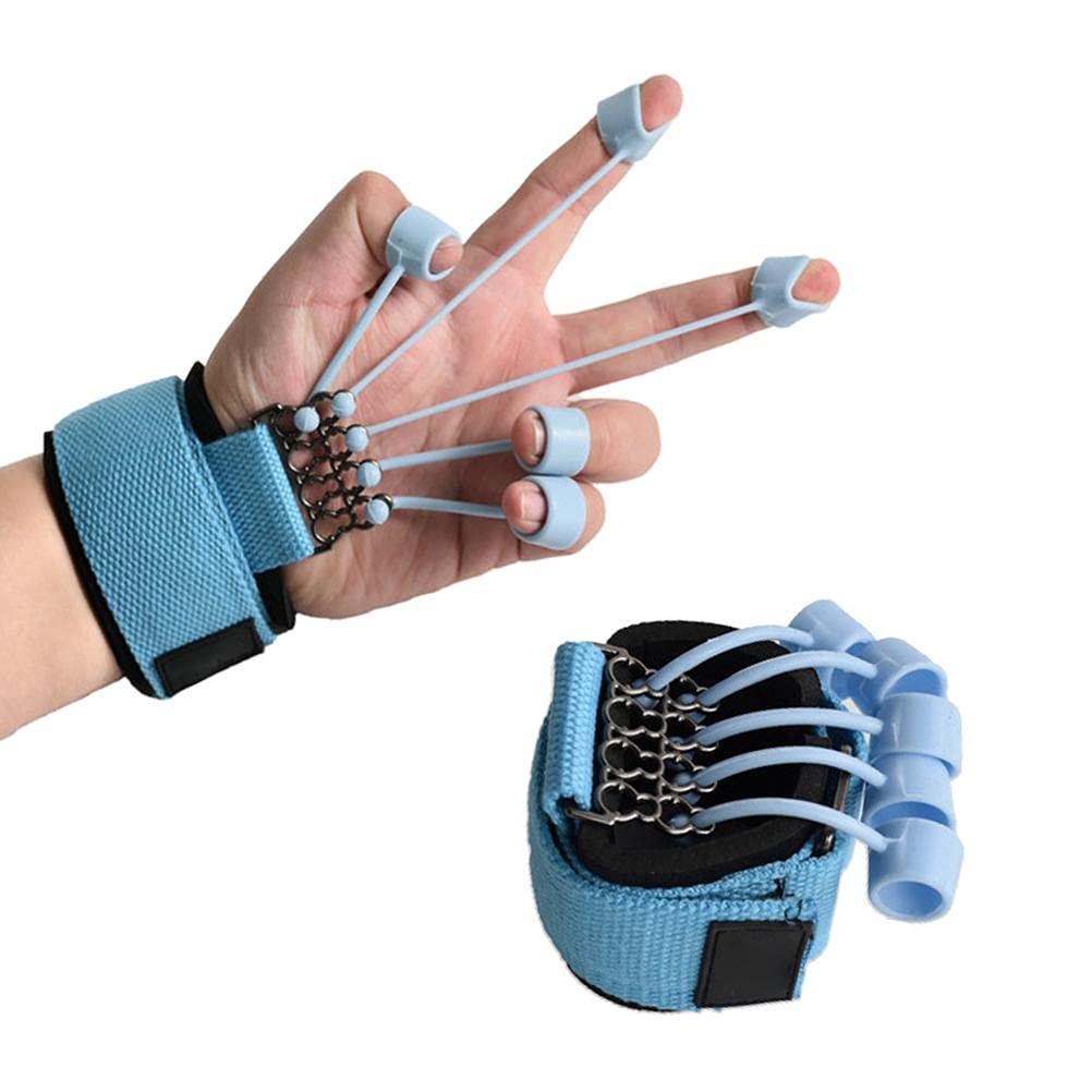 Edinber Hand Strengthener Trainer with Resistance Band, Finger Flexion Extension Training & Therapy Device