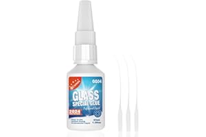 VIOMIS 30g Clear Glass Glue - Strong Adhesive for Glass to Glass Bonding, Fast Drying, Invisible Repairs for Crafts, Jewelry, Crystals & More
