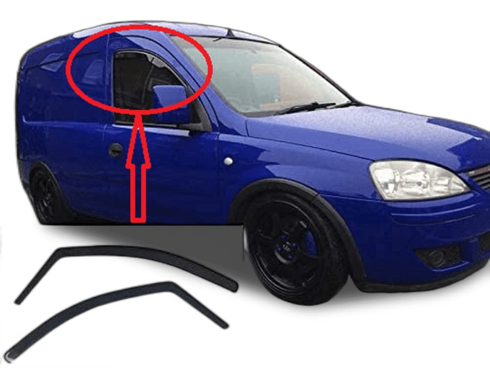 AC WOW 2x Wind Deflectors fits Vauxhall Combo C Combo-Van 2001 2002 2003 2004 2005 2006 2007 2008 2009 2010 2011