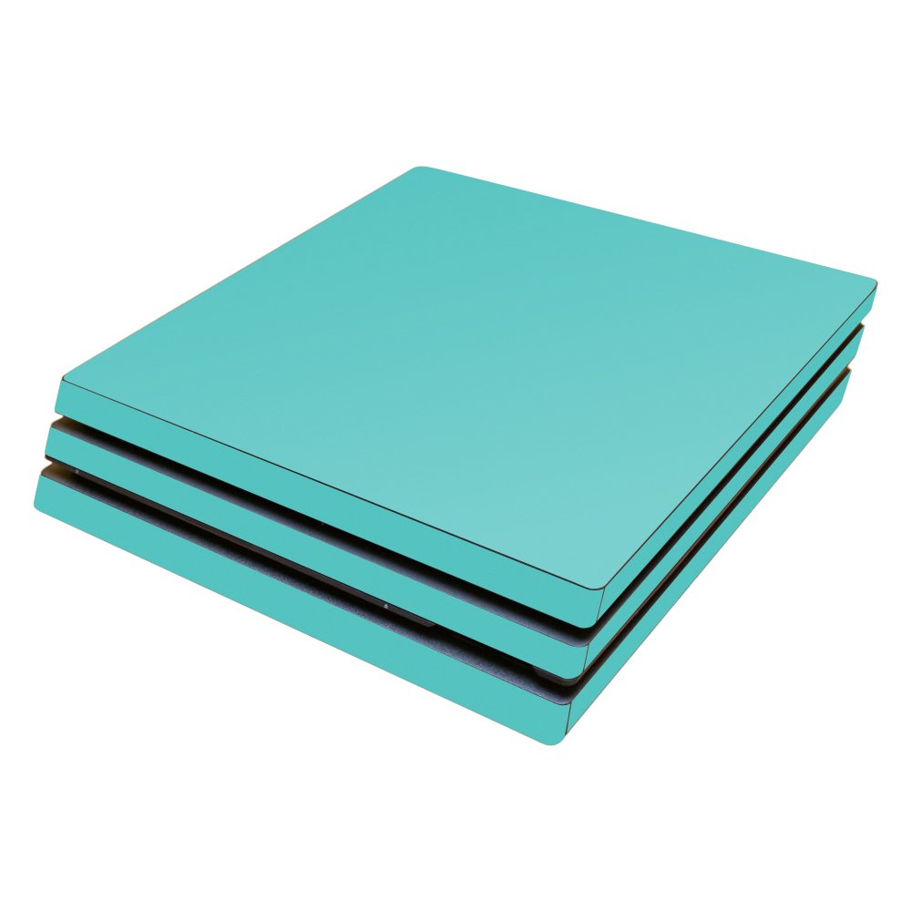 MightySkins Skin Compatible with Sony PS4 Pro Console - Solid Turquoise | Protective, Durable, and Unique Vinyl Decal wrap Cover | Easy to Apply, Remove, and Change Styles | Made in The USA