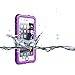 Zimu Joy iPhone 5 5S SE【2016 Edition】 Waterproof Case, IP68 Certified Waterproof Shockproof Dirtproof Protective Cover, Full Sealed Case with Built-in Screen Protector for iPhone 5 5S SE2016(Purple)