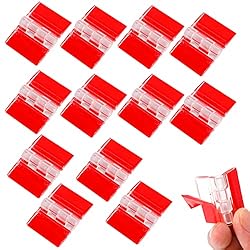 12 Pcs Acrylic Small Hinges - Self Adhesive Clear