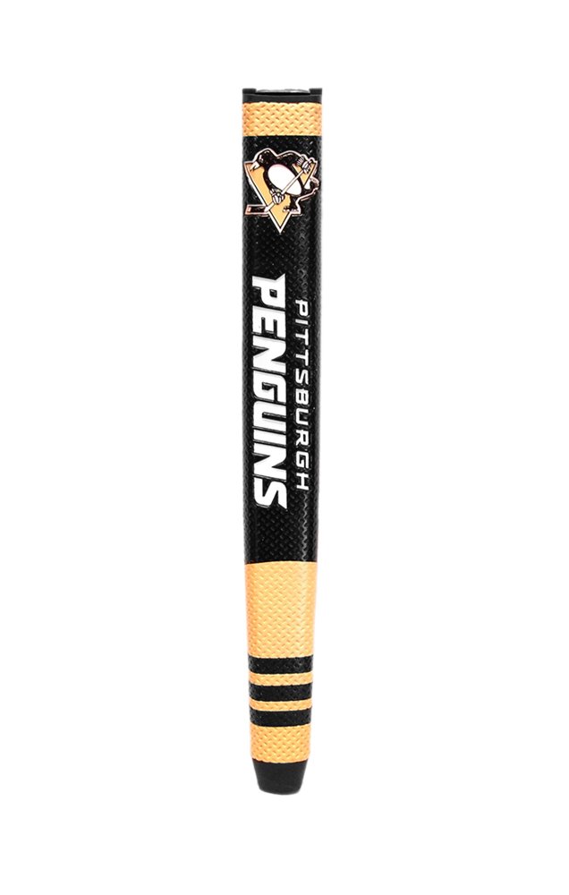 Team Golf NHL Pittsburgh Penguins Golf Putter Grip Golf Putter Grip with Removable Gel Top Ball Marker, Durable Wide Grip & Easy to Control
