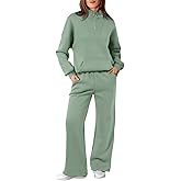 Aleumdr Womens 2 Piece Outfits Matching Sweat Sets Sweatsuit Tracksuit Zip up Sweatshirt and Sweatpants Lounge Sets