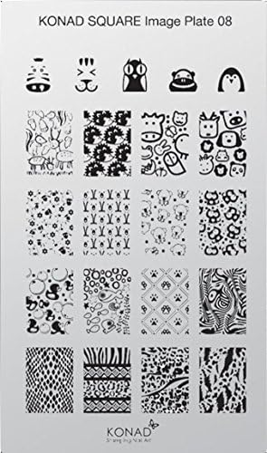 KonadSquare Stamping Stencil, Plate 08