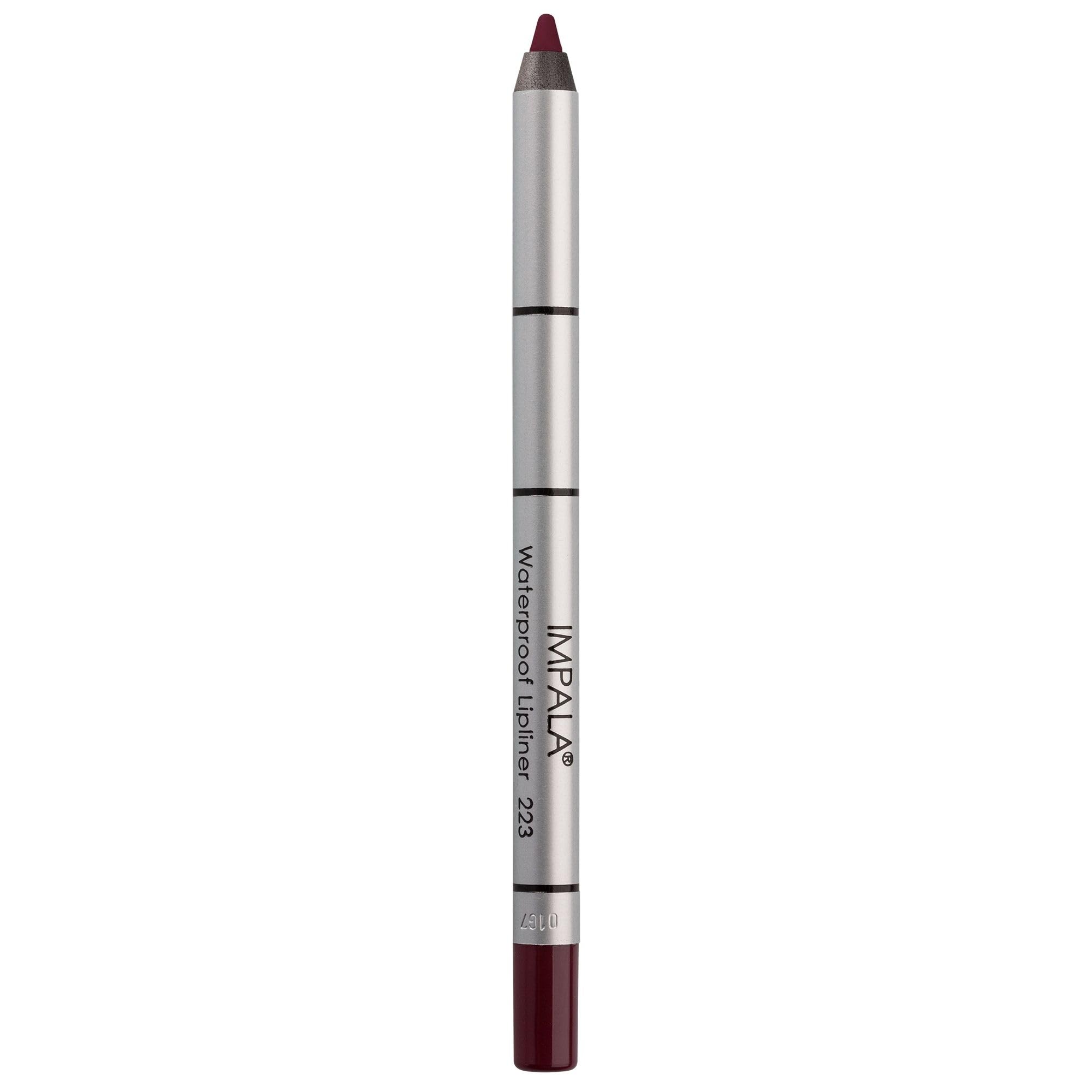 IMPALA | Creamy Waterproof Lip Pencil Plum Color 223 | Permanent Lip Liner | Waterproof Lip Pencil | Long-lasting Lip Liner | Volumizing Effect