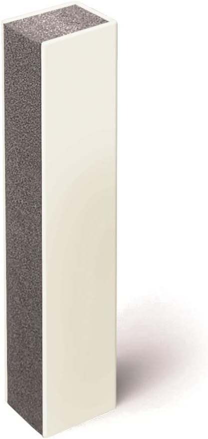 3 inch (75 mm), 3-Sided, Precast White Quietjoint Acoustic Partition Closure, 10 foot (3 m) length