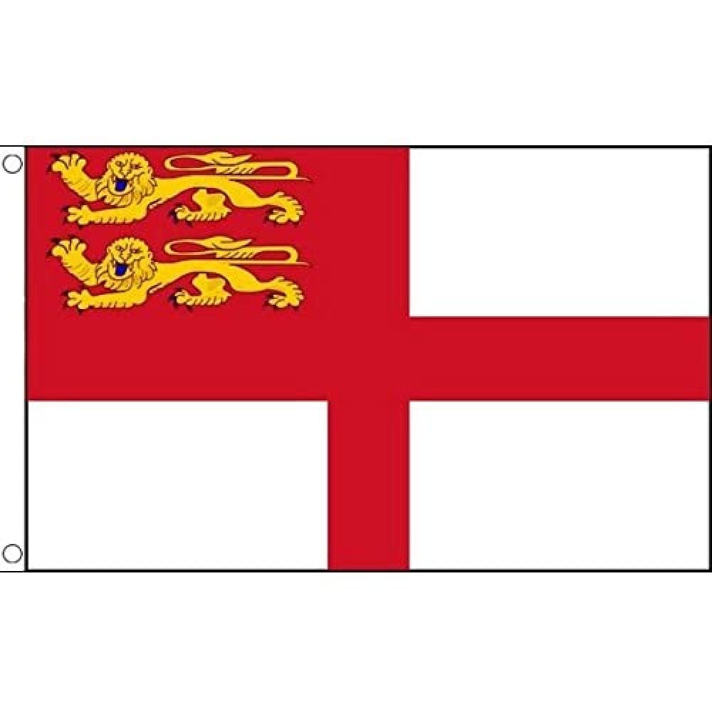 AZ FLAG - Sark Island Flag - 2x3 Ft - 100D Polyester Guernsey Banner with Two Metal Grommets - Fade Resistant - Vivid Colors - 2' x 3' Feet - 90x60 Cm