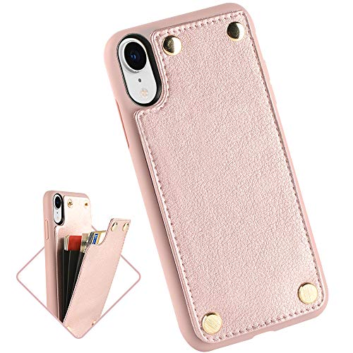 LAMEEKU Wallet Case for Apple iPhone XR, 6.1Inch, Shockproof Leather
