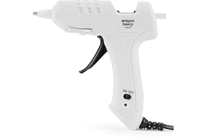 鶹 Basics Kit pistolet à colle chaude avec 30 bâtons de colle, haute température pour travaux manuels scolaires, loisirs 