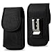 Vertical Black Heavy Duty Rugged Canvas Case Pouch Holster for Apple iPhone SE, iPhone 5S, 5, 5C, (4.0