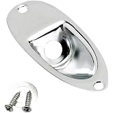 Fender Electric Guitar Part Stratocaster Jack Ferrule - Chrome | Genuine Fender hardware, chrome finish, Strat output jack socket cover, electric guitar parts, direct replacement