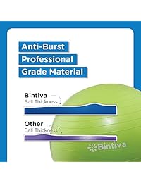 bintiva Anti-Burst Fitness Exercise Stability Yoga Ball