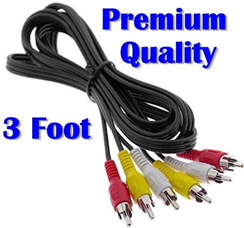 Premium 3 Foot RCA Composite Audio Video Cable - Thumbnail 2