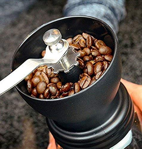 Zolay Manuelle Kaffeemühle mit Keramik-Frässtiften, Glasdosen, Silikonabdeckung und Edelstahlgriff, Hand-Kaffeemühle mit… – Bild 7