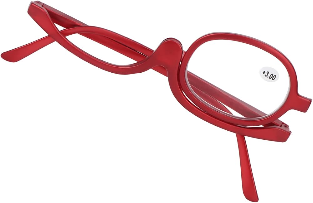 needlid Magnifying Makeup Glasses Stylish Acrylic +3.00 Daily Wear