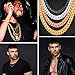 18 Inch Chain for Boys Men Jewelry|Personalized Shiny Black Snake Curb Link Flat Chains 6MM Thick Hip Hop Punk Necklace Choker, with Gift Box