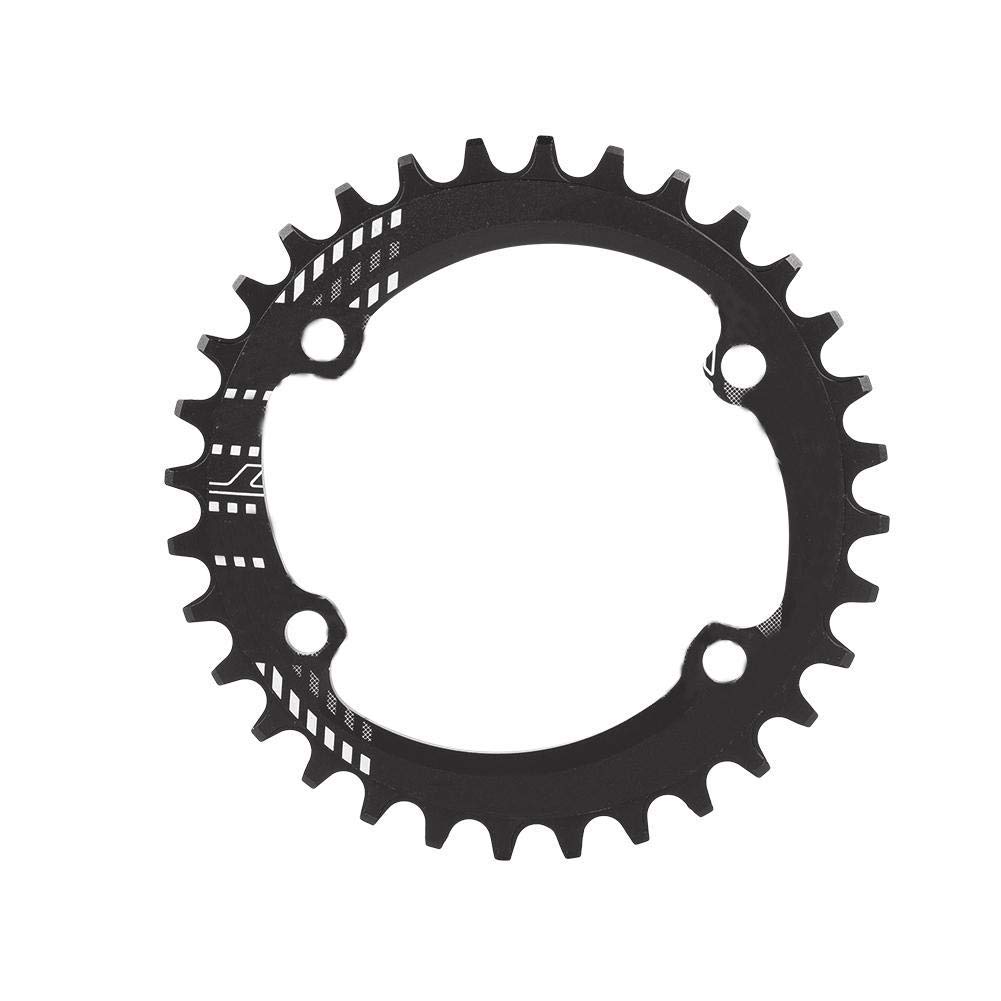 VGEBY Bike Chainring, Aluminum Alloy Narrow Wide Single Chain Ring for Shimano M6000 M7000 M8000(Black 32T)