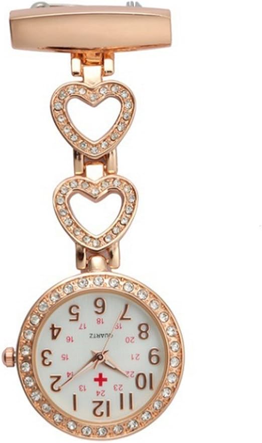 SENCEE Moda Precioso Lindo Reloj de Enfermera de Cuarzo Enfermera Doctor Paramédico Túnica Broche Fob Reloj Médico Variedad