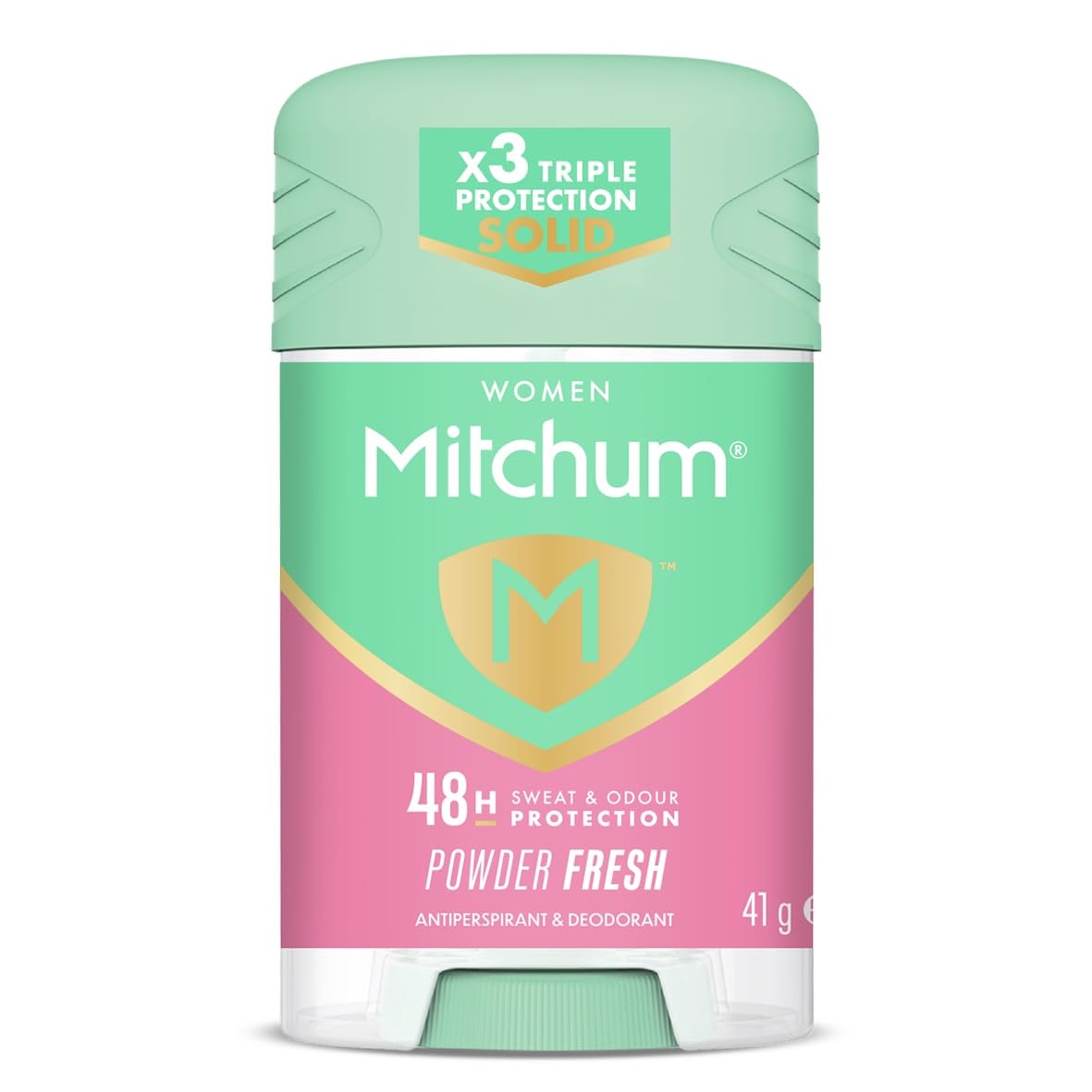 Mitchum Women Triple Odor Defense 48HR Protection Stick Deodorant & Anti-Perspirant, Powder Fresh, 41 g