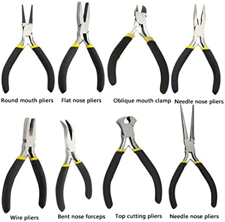 Jewellery Making Beading Mini Pliers Tools Kit Set Round Flat Long Nose