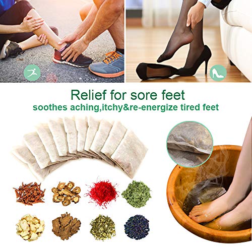 10 Packs Foot Soak Foot Soften Calluses Wellness Relaxation Made of 8