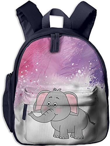 Elephants School Backpack Cute Pattern Shoulder Bag For Kids