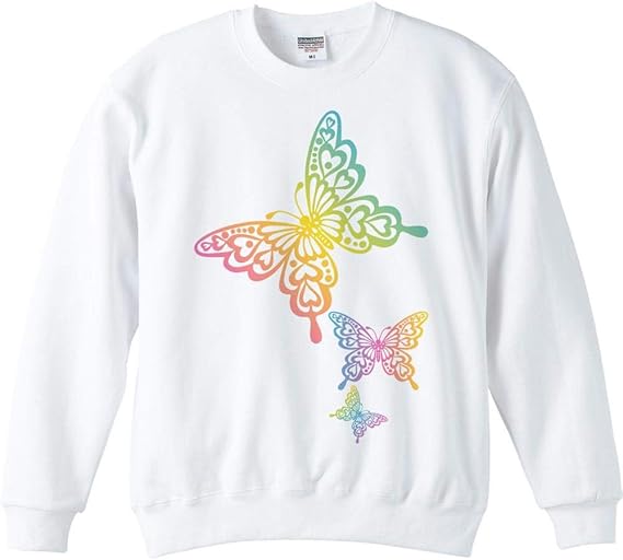 Amazon エムワイディエス Myds レインボー バタフライ トレーナー オリジナルプリント 通販
