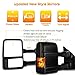 BayEagleEyes Scitoo Towing Mirrors Power Heated W/Smoke Signal for 03-07 Fit Ford Super Duty Side View Mirror Pair Set